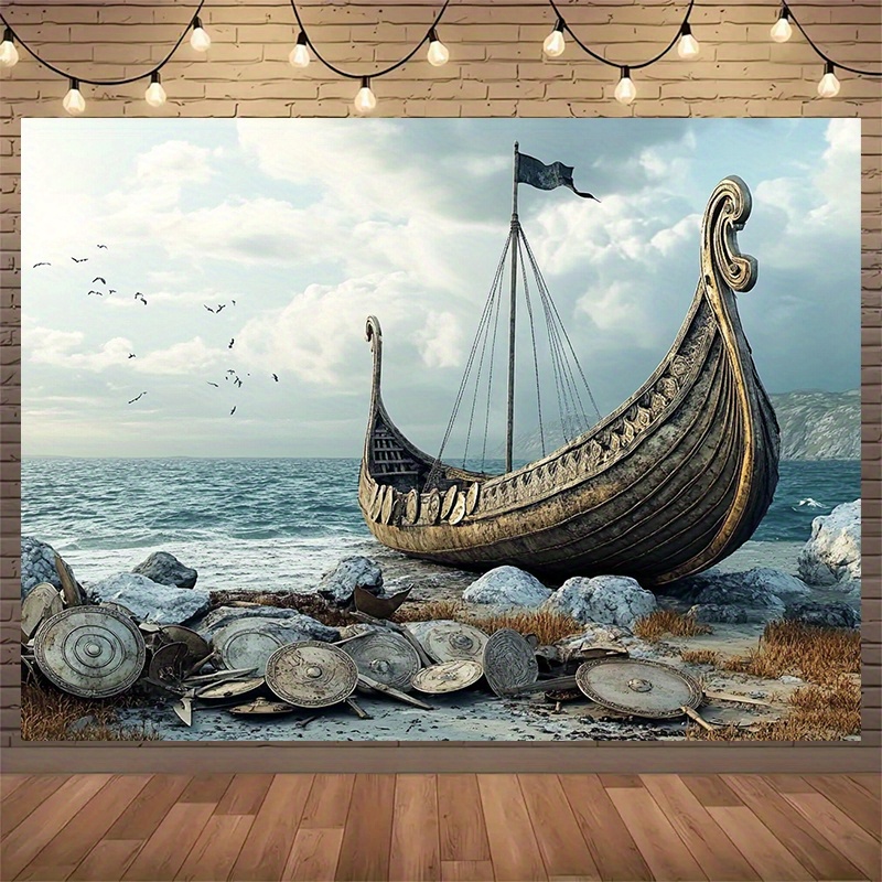 Outdoor Adventure Birthday Party - Büyük Viking macera fotoğrafçılığı arka planları