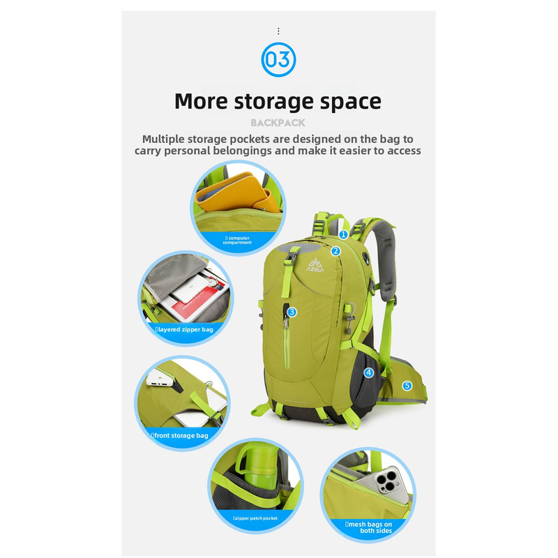 AZELA 36-55L Yürüyüş Sırt Çant - Outdoor Adventure Backpack incelemesi ve fiyatı
